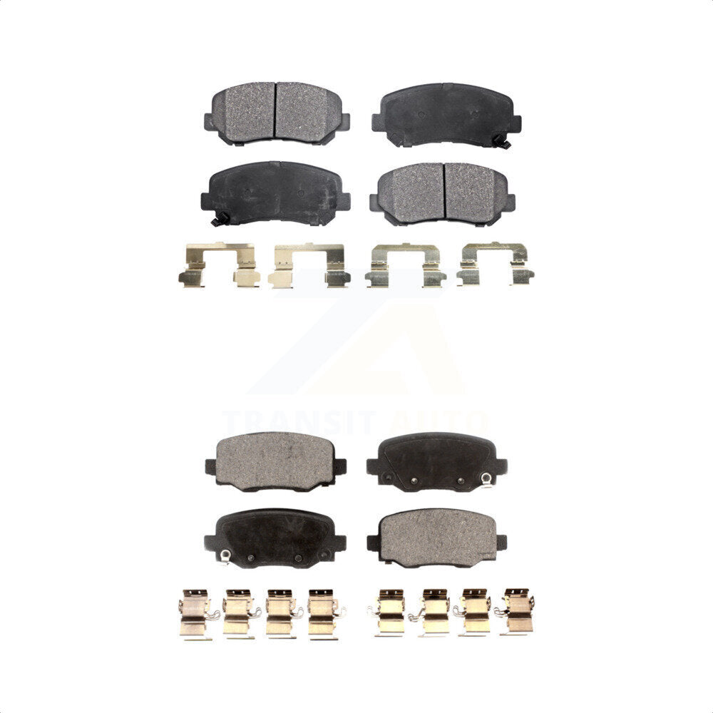 [Avant + Arrière] Kit de plaquette (céramique) de frein pour Jeep Cherokee Chrysler 200 KTC-100266 par TEC