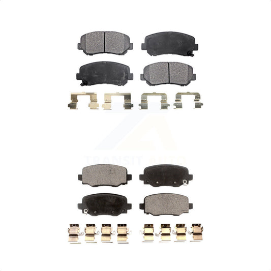 [Avant + Arrière] Kit de plaquette (céramique) de frein pour Jeep Cherokee Chrysler 200 KTC-100266 par TEC