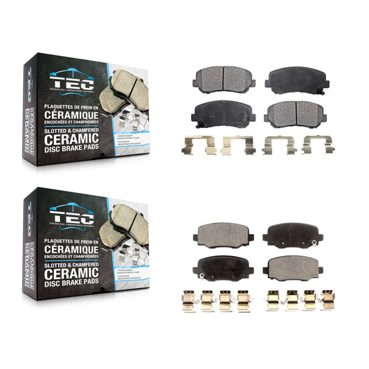 [Avant + Arrière] Kit de plaquette (céramique) de frein pour Jeep Cherokee Chrysler 200 KTC-100266