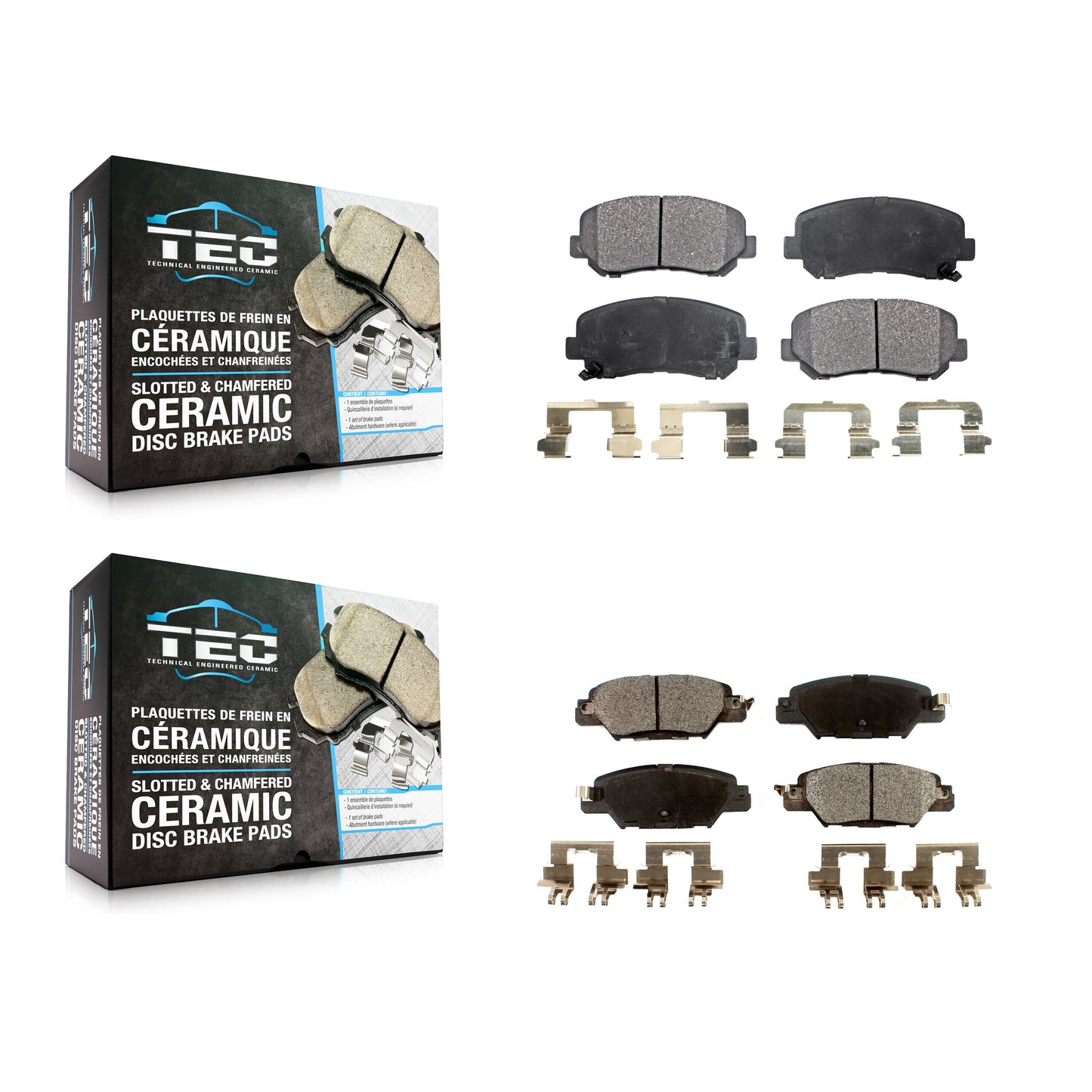[Avant + Arrière] Kit de plaquette (céramique) de frein pour Mazda CX-5 KTC-100267