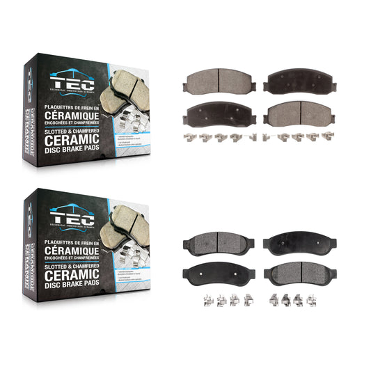 [Avant + Arrière] Kit de plaquette (céramique) de frein pour Ford F-250 Super Duty F-350 KTC-100271
