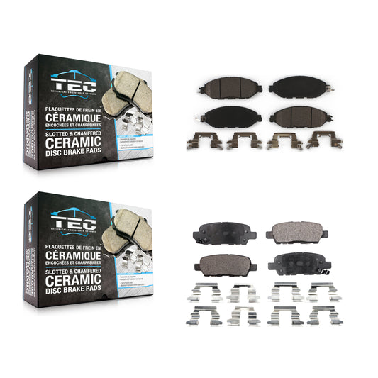 [Avant + Arrière] Kit de plaquette (céramique) de frein pour Nissan Pathfinder Murano INFINITI QX60 JX35 KTC-100274