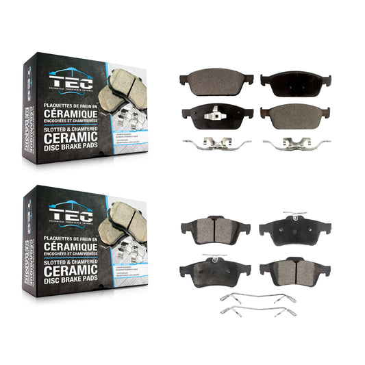 [Avant + Arrière] Kit de plaquette (céramique) de frein pour 2013-2018 Ford Focus ST KTC-100279