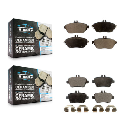 [Avant + Arrière] Kit de plaquette (céramique) de frein pour Mercedes-Benz GLA250 CLA250 INFINITI QX30 B Electric Drive B250e B250 KTC-100282