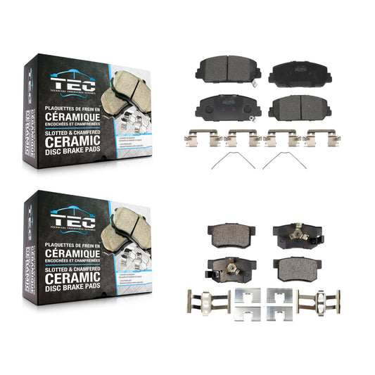 [Avant + Arrière] Kit de plaquette (céramique) de frein pour 2013-2018 Acura RDX KTC-100283