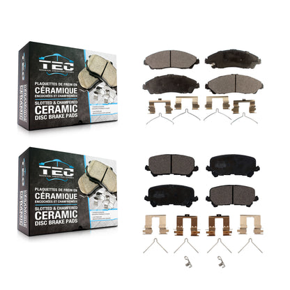 [Avant + Arrière] Kit de plaquette (céramique) de frein pour Honda Pilot Acura MDX Ridgeline KTC-100291