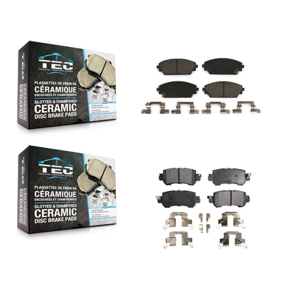 [Avant + Arrière] Kit de plaquette (céramique) de frein pour 2016-2018 Mazda CX-3 KTC-100292