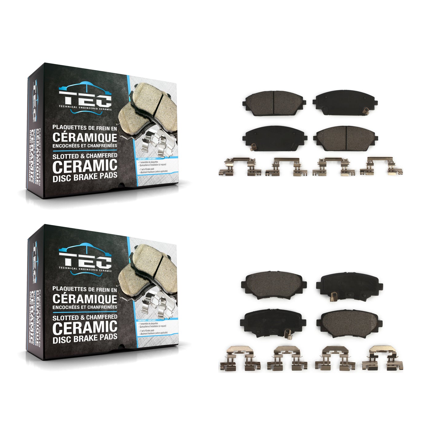 [Avant + Arrière] Kit de plaquette (céramique) de frein pour Mazda 3 Sport KTC-100293
