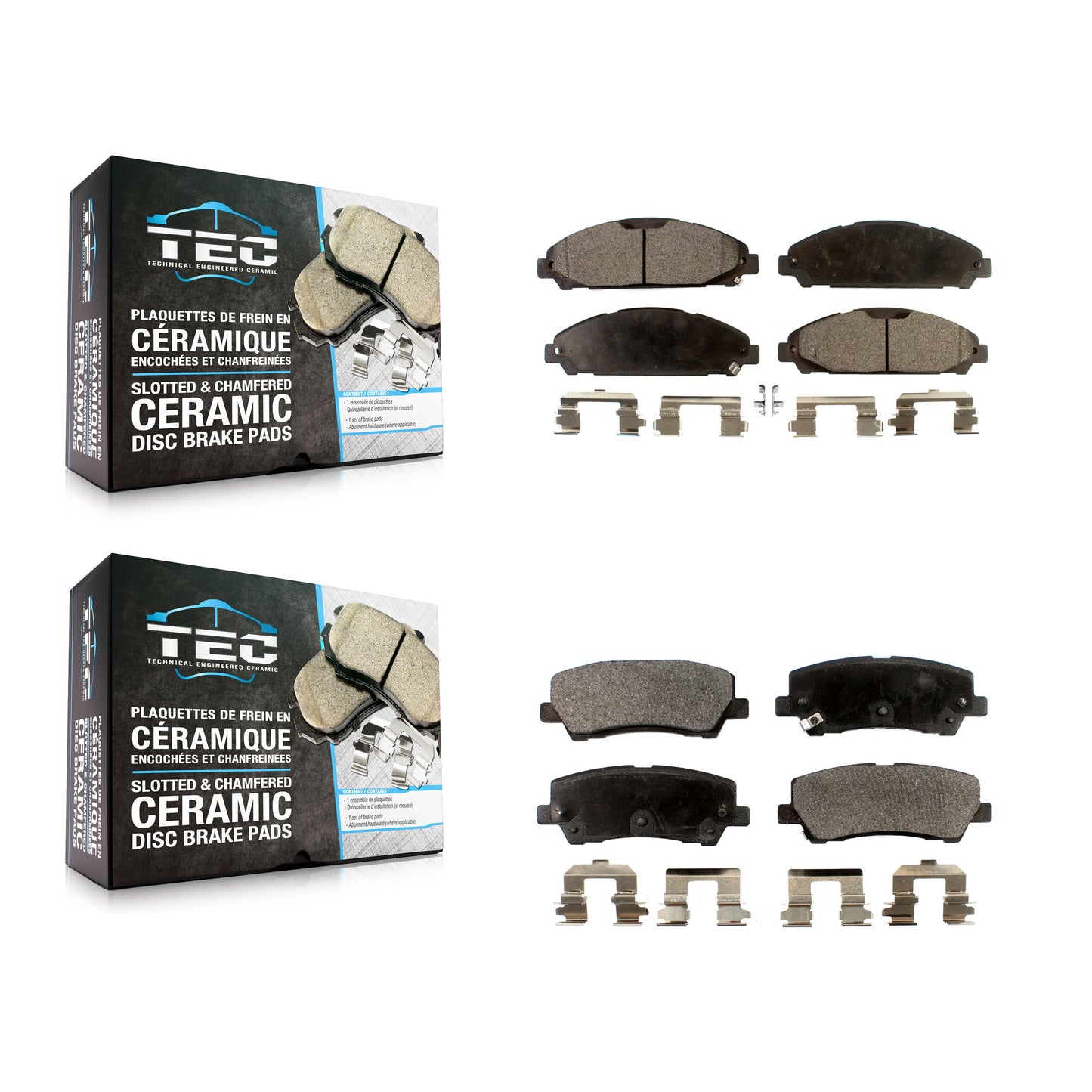 [Avant + Arrière] Kit de plaquette (céramique) de frein pour Ford Mustang KTC-100299