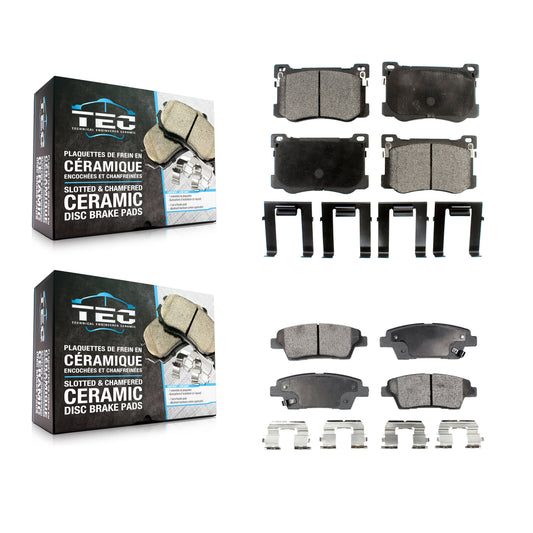 [Avant + Arrière] Kit de plaquette (céramique) de frein pour Hyundai Genesis G80 Kia K900 KTC-100300