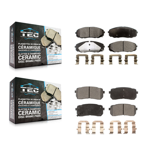 [Avant + Arrière] Kit de plaquette (céramique) de frein pour 2015-2020 Kia Sedona KTC-100304