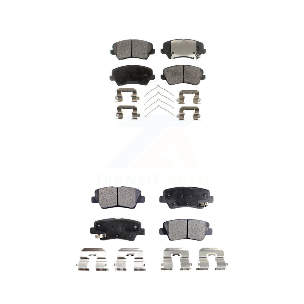 [Avant + Arrière] Kit de plaquette (céramique) de frein pour Kia Forte Hyundai Elantra GT Forte5 Koup KTC-100309 par TEC