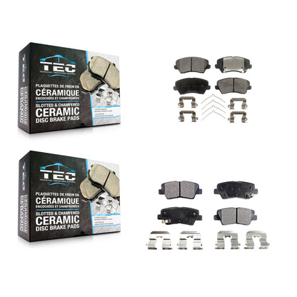 [Avant + Arrière] Kit de plaquette (céramique) de frein pour Kia Forte Hyundai Elantra GT Forte5 Koup KTC-100309