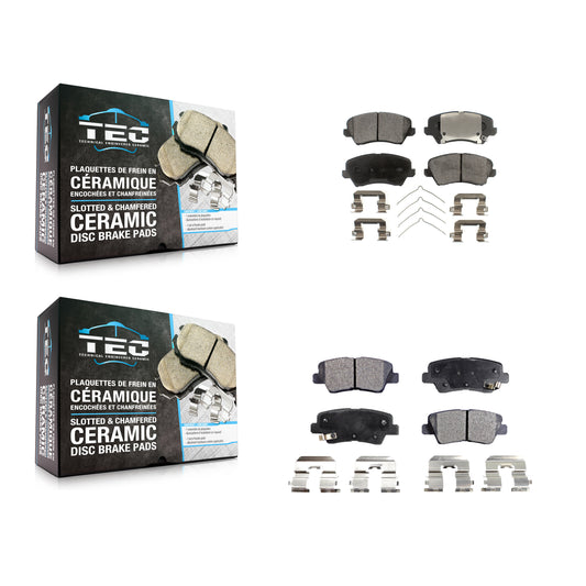 [Avant + Arrière] Kit de plaquette (céramique) de frein pour Kia Forte Hyundai Elantra GT Forte5 Koup KTC-100309