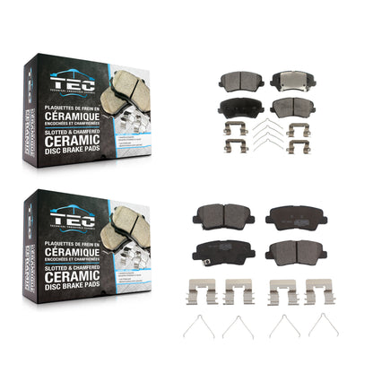 [Avant + Arrière] Kit de plaquette (céramique) de frein pour Hyundai Veloster Elantra GT KTC-100310