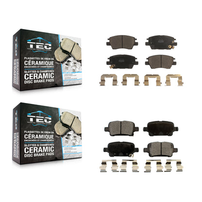 [Avant + Arrière] Kit de plaquette (céramique) de frein pour Chevrolet Cruze Volt Bolt EV EUV KTC-100311