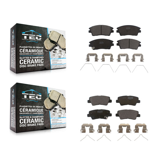 [Avant + Arrière] Kit de plaquette (céramique) de frein pour 2017-2020 Hyundai Elantra 1.6L KTC-100312