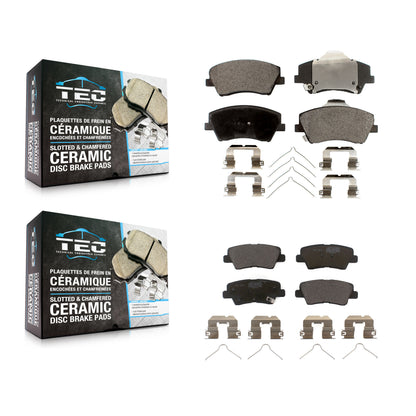 [Avant + Arrière] Kit de plaquette (céramique) de frein pour Hyundai Elantra Kia Niro Ioniq KTC-100318