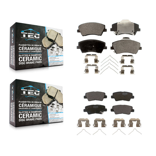 [Avant + Arrière] Kit de plaquette (céramique) de frein pour Hyundai Elantra Kia Niro Ioniq KTC-100318