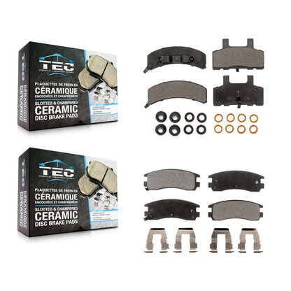[Avant + Arrière] Kit de plaquette (céramique) de frein pour 1999 Cadillac DeVille Drum rear brakes KTC-100322