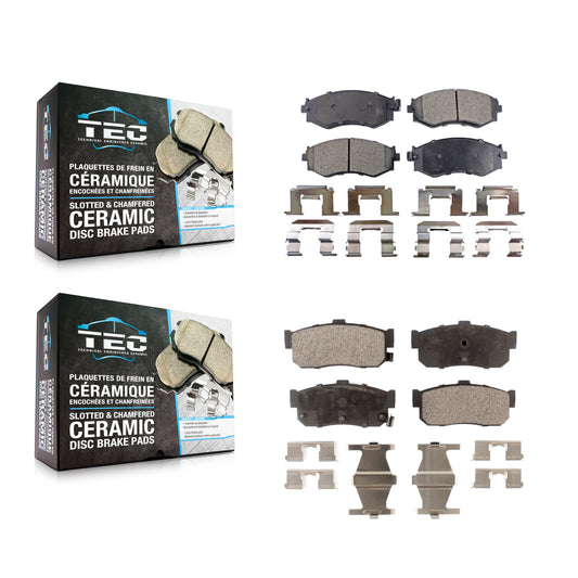 [Avant + Arrière] Kit de plaquette (céramique) de frein pour Nissan Sentra Infiniti G20 INFINITI KTC-100326