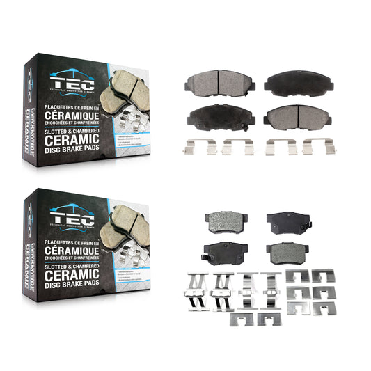 [Avant + Arrière] Kit de plaquette (céramique) de frein pour Honda Accord Acura CL KTC-100327