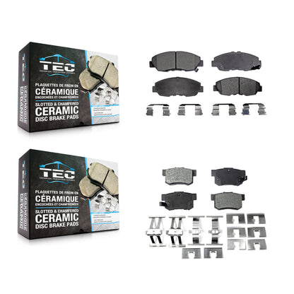 [Avant + Arrière] Kit de plaquette (céramique) de frein pour Honda Civic Accord Acura EL KTC-100329