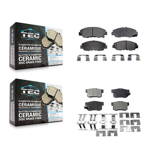 [Avant + Arrière] Kit de plaquette (céramique) de frein pour Honda Civic Accord Acura EL KTC-100329