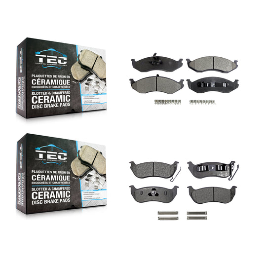 [Avant + Arrière] Kit de plaquette (céramique) de frein pour Jeep Wrangler TJ KTC-100332