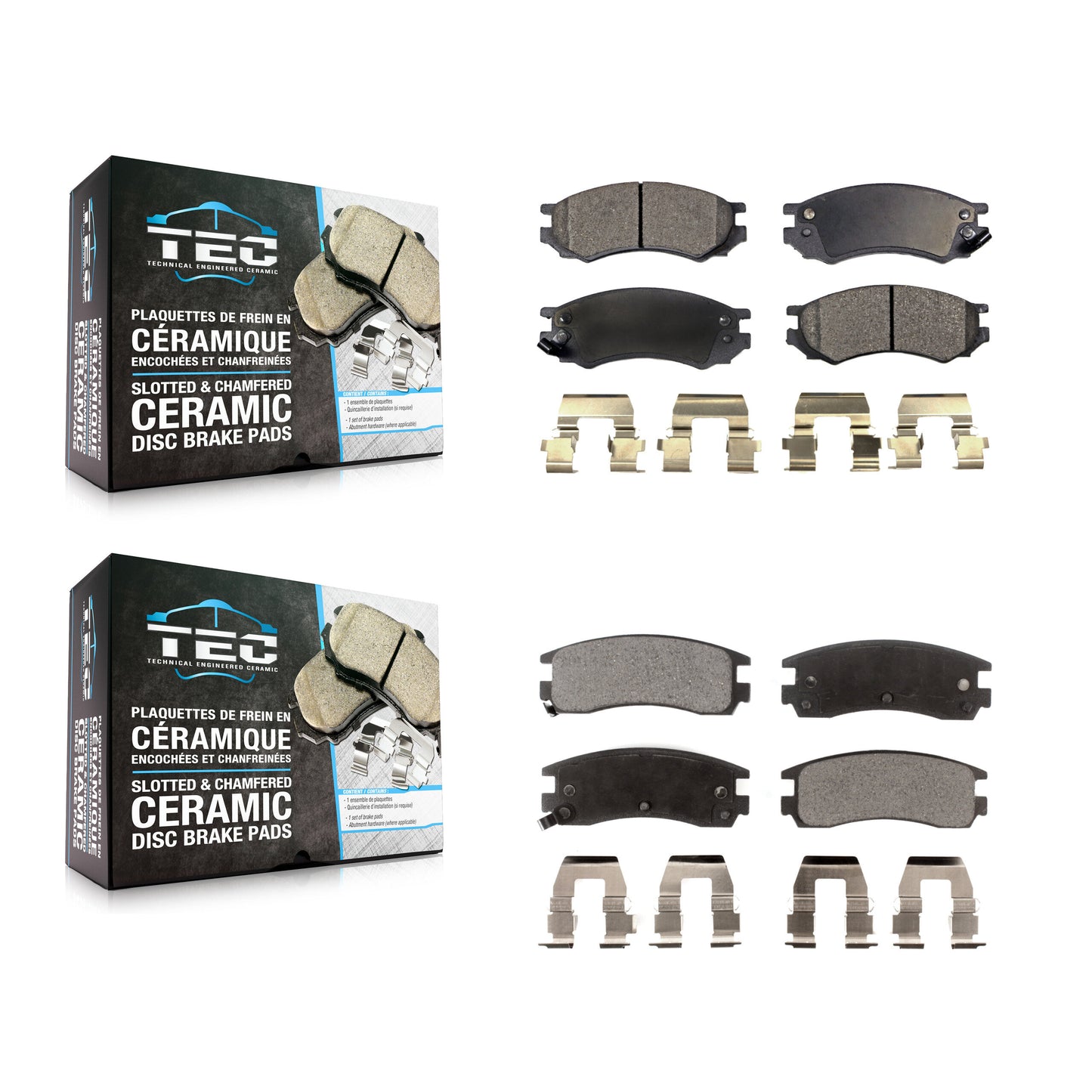 [Avant + Arrière] Kit de plaquette (céramique) de frein pour Saturn SL2 SL1 SC2 SC1 SW2 SL SW1 SC KTC-100336