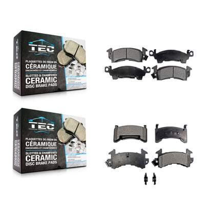 [Avant + Arrière] Kit de plaquette (céramique) de frein pour Cadillac DeVille Pontiac Firebird Fleetwood Commercial Chassis KTC-100337