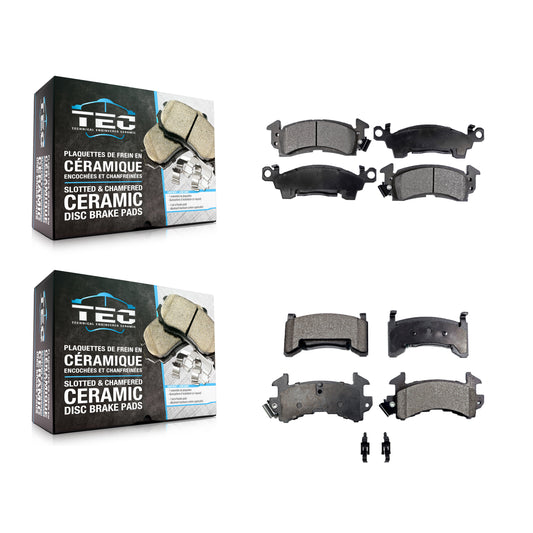 [Avant + Arrière] Kit de plaquette (céramique) de frein pour Cadillac DeVille Pontiac Firebird Fleetwood Commercial Chassis KTC-100337