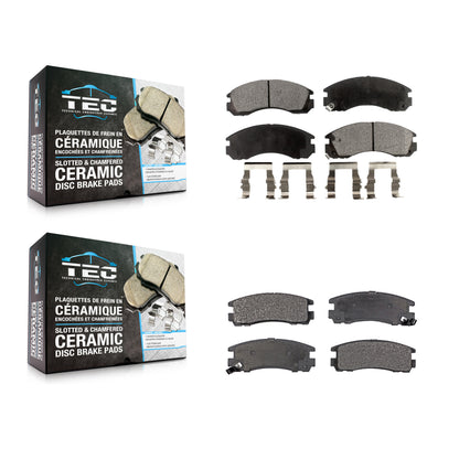 [Avant + Arrière] Kit de plaquette (céramique) de frein pour Mitsubishi Eclipse 3000GT Galant Dodge Stealth Eagle Talon Diamante KTC-100339