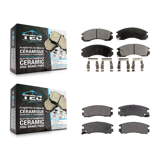 [Avant + Arrière] Kit de plaquette (céramique) de frein pour Mitsubishi Eclipse 3000GT Galant Dodge Stealth Eagle Talon Diamante KTC-100339