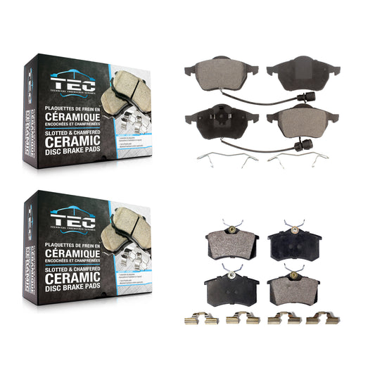 [Avant + Arrière] Kit de plaquette (céramique) de frein pour 1998-1999 Audi A6 KTC-100341