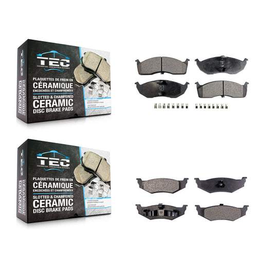 [Avant + Arrière] Kit de plaquette (céramique) de frein pour Neon Dodge Plymouth Chrysler KTC-100343