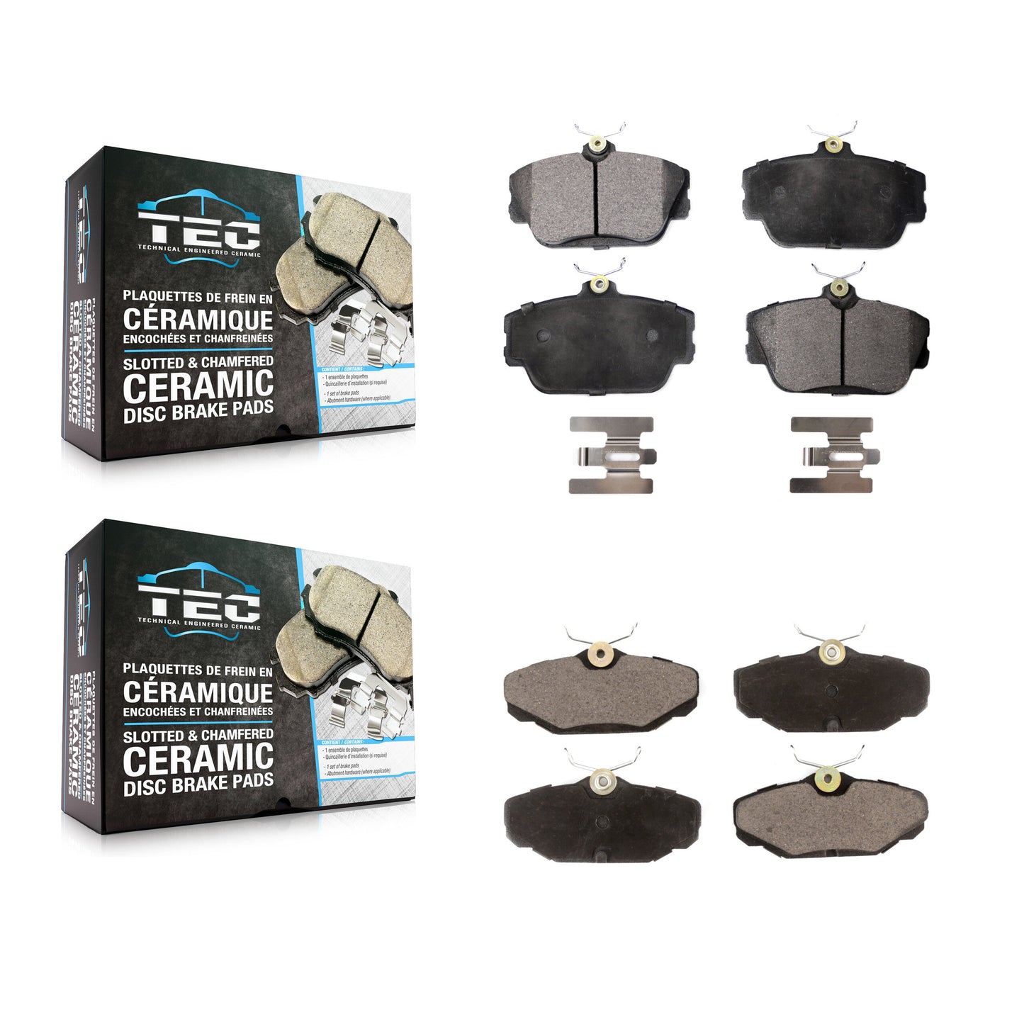 [Avant + Arrière] Kit de plaquette (céramique) de frein pour Ford Taurus Mercury Sable Lincoln Continental KTC-100344