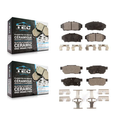 [Avant + Arrière] Kit de plaquette (céramique) de frein pour Acura Integra Honda Civic KTC-100346