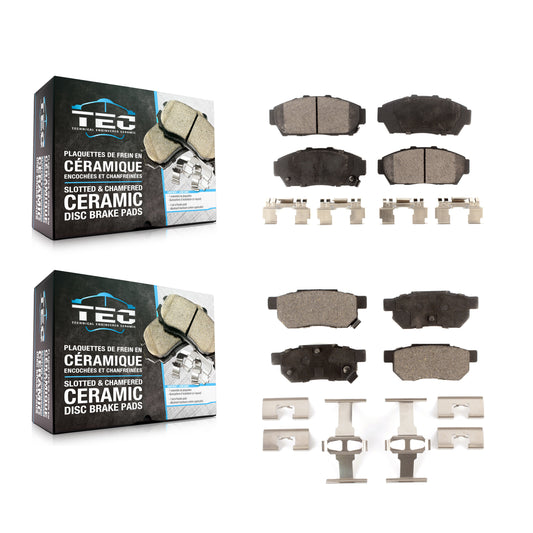 [Avant + Arrière] Kit de plaquette (céramique) de frein pour Acura Integra Honda Civic KTC-100346