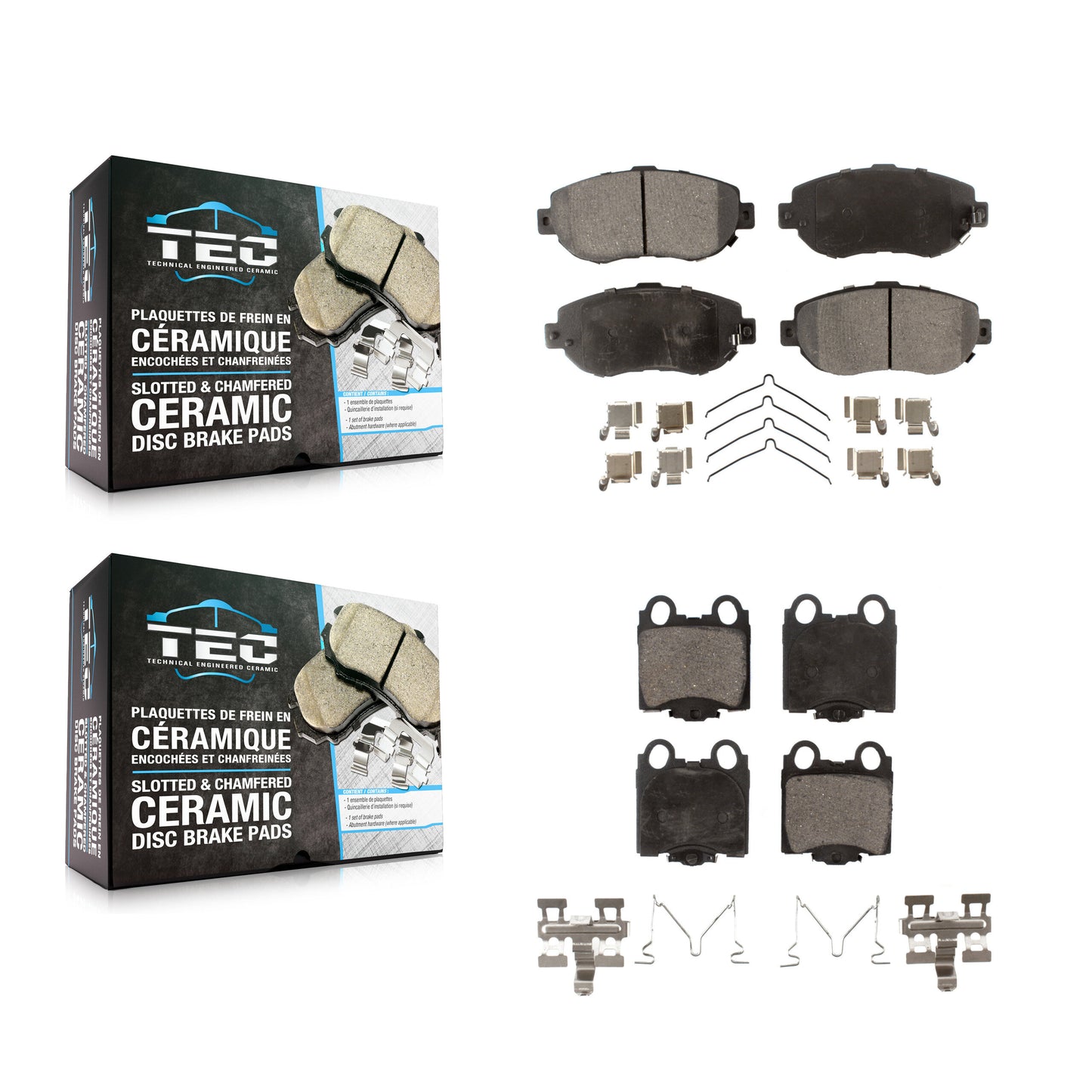 [Avant + Arrière] Kit de plaquette (céramique) de frein pour Lexus GS300 SC430 IS300 GS400 GS430 KTC-100347