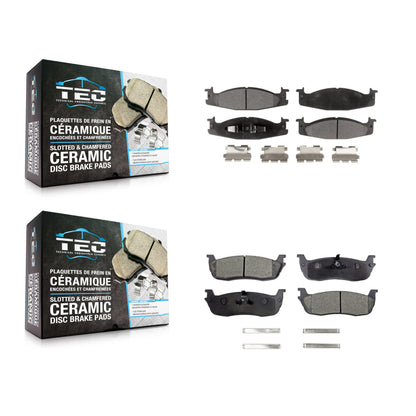 [Avant + Arrière] Kit de plaquette (céramique) de frein pour 1996 Ford F-150 KTC-100348