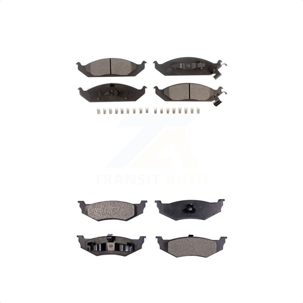 [Avant + Arrière] Kit de plaquette (céramique) de frein pour Chrysler Sebring Dodge Stratus Cirrus Plymouth Breeze KTC-100350 par TEC