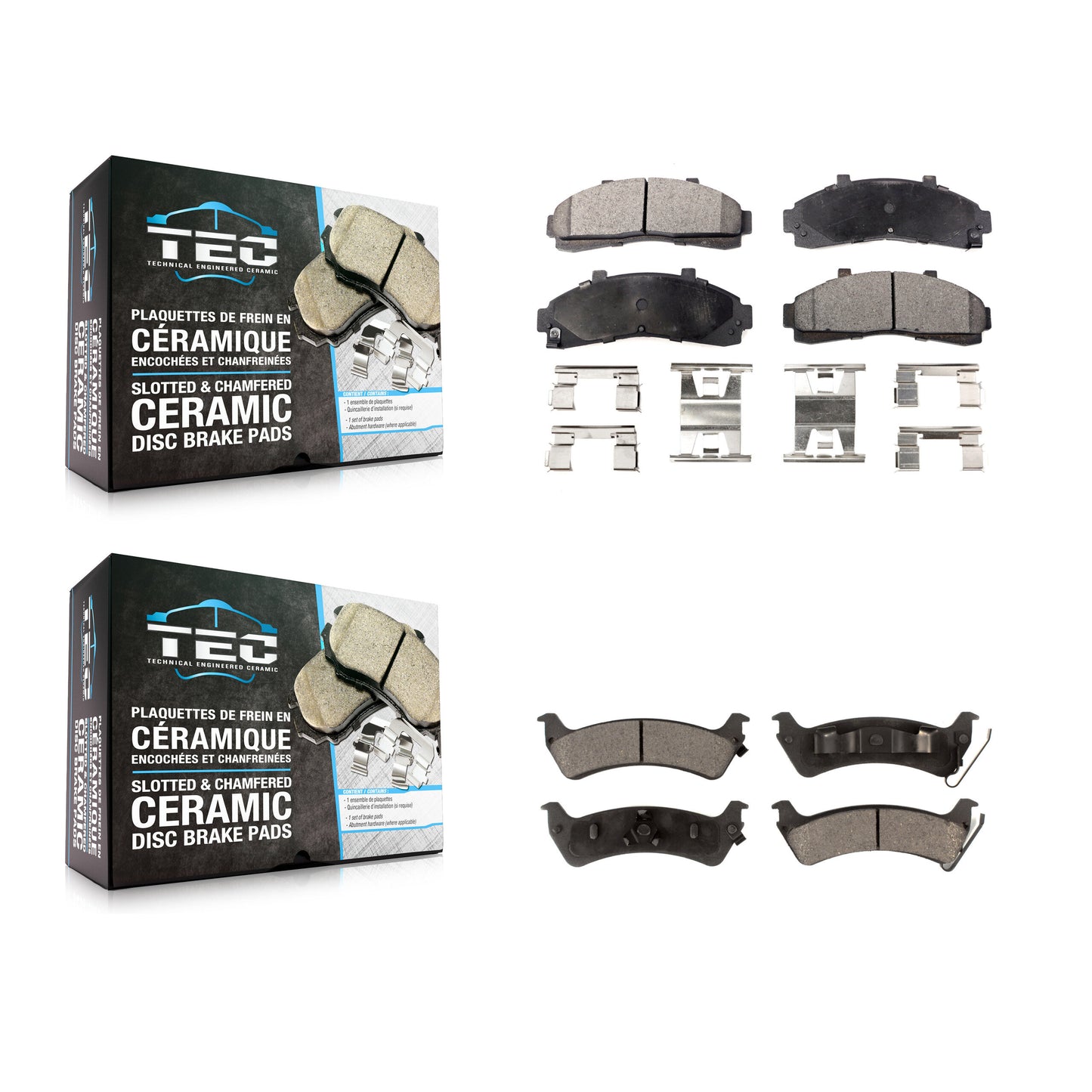 [Avant + Arrière] Kit de plaquette (céramique) de frein pour 2001 Ford Explorer From 01 02 KTC-100351