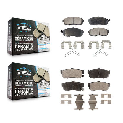 [Avant + Arrière] Kit de plaquette (céramique) de frein pour Nissan Altima Maxima Sentra Infiniti I30 G20 Altra EV INFINITI KTC-100354