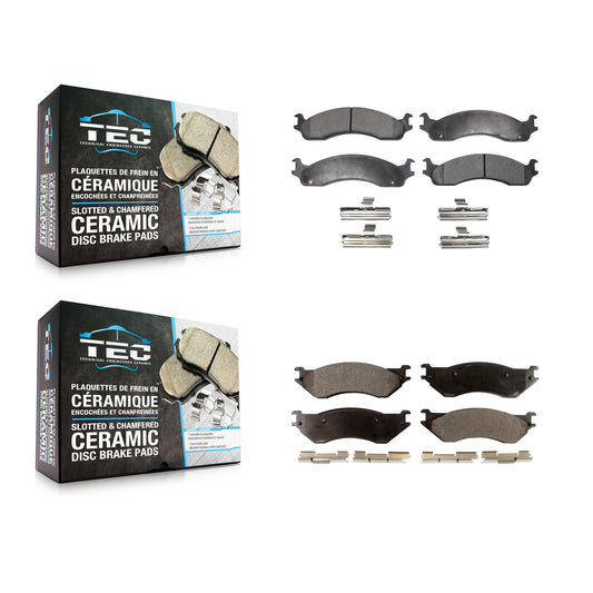 [Avant + Arrière] Kit de plaquette (céramique) de frein pour 2001-2002 Dodge Ram 2500 3500 KTC-100356