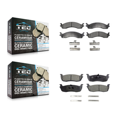 [Avant + Arrière] Kit de plaquette (céramique) de frein pour Ford F-250 HD KTC-100357