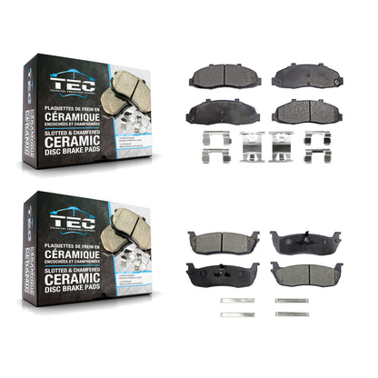 [Avant + Arrière] Kit de plaquette (céramique) de frein pour Ford F-150 Heritage Lincoln Blackwood KTC-100359