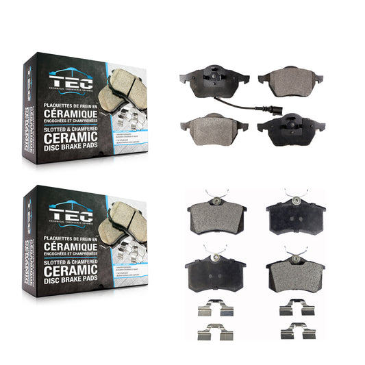 [Avant + Arrière] Kit de plaquette (céramique) de frein pour Volkswagen Beetle Jetta Golf Passat KTC-100361