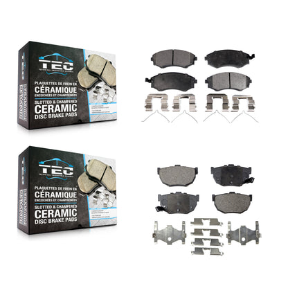 [Avant + Arrière] Kit de plaquette (céramique) de frein pour Hyundai Elantra Tiburon KTC-100365