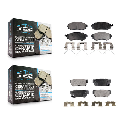 [Avant + Arrière] Kit de plaquette (céramique) de frein pour Hyundai Sonata Kia Optima Magentis KTC-100367